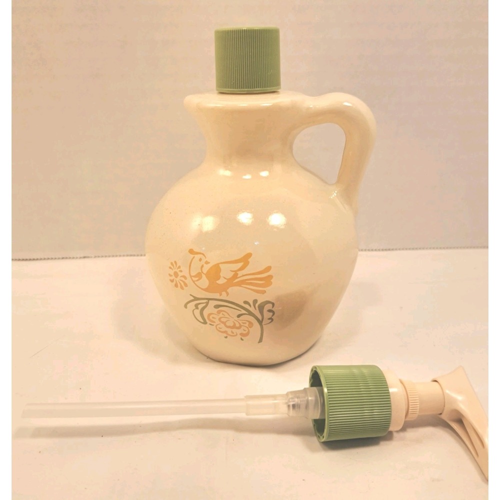 Vintage AVON 1985 Country Cottage Lotion Soap Dispenser w/Pump•Full•Care Deeply